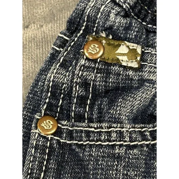 Y2K Boy’s Kid’s Size 6 Jeans Adjustable Waist Preowned Wide Leg - Picture 6 of 11